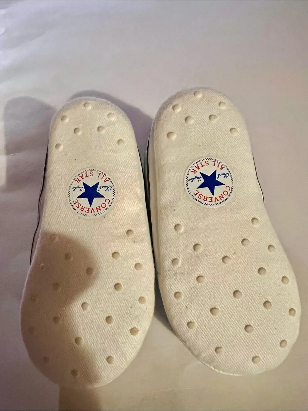 Converse All Star Baby Navy Canvas Lace-Up Crib Shoes with White Trim